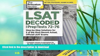 READ  LSAT Decoded (PrepTests 72-76): Step-by-Step Solutions for 5 of the Most Recent Actual,