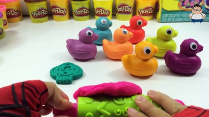 Play Doh Ducks with Dinosaur Molds Fun & Creative for Kids