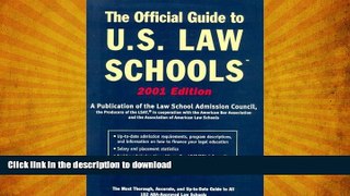 FAVORITE BOOK  Official Guide to U.S. Law Schools 2001 FULL ONLINE
