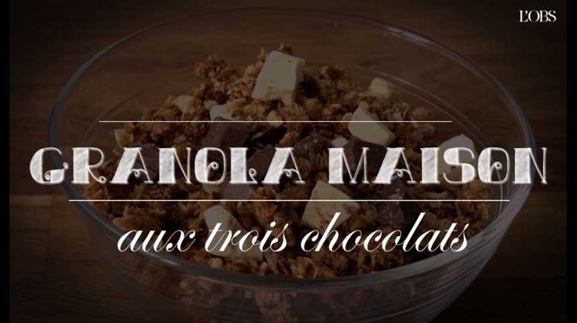 Recette pour le petit déjeuner : le granola aux 3 chocolats