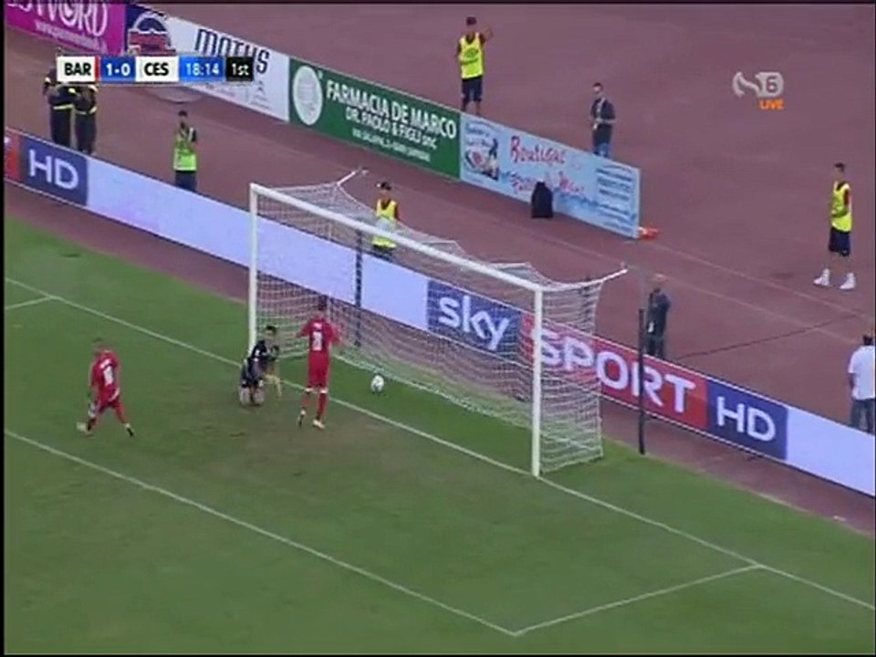 1-0 Riccardo Maniero Goal Italy  Serie B - 16.09.2016 AS Bari 1-0 AC Cesena