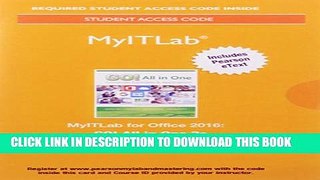 Collection Book MyITLab with Pearson eText --  Access Card -- for GO! All in One