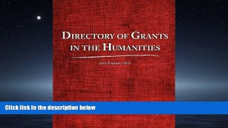 Choose Book Directory of Grants in the Humanities 2012