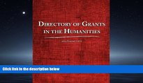 Choose Book Directory of Grants in the Humanities 2012