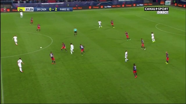 Edinson Cavani Goal HD Caen 0-3 Paris SG 16.09.2016