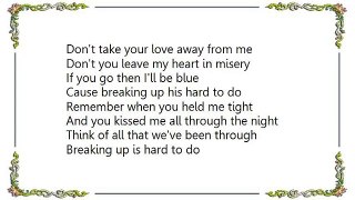 Neil Sedaka - Breaking Up Is Hard to Do Slow Lyrics