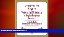 behold  Workbook for Keys to Teaching Grammar to English Language Learners (Michigan Teacher