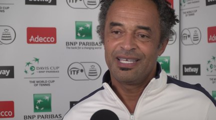 Coupe Davis 2016 #CROFRA - Noah réagit après la 1ere journée