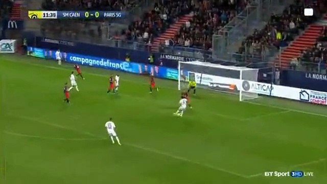 Edinson Cavani GOAL HD - Caen 0-1 PSG 16.09.2016