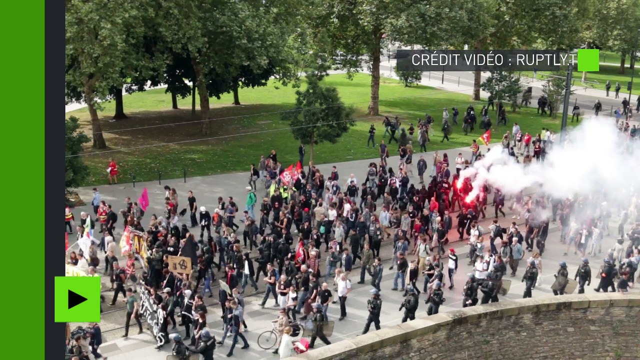 Projectiles et gaz lacrymogènes : manifestation contre la loi Travail sous haute tension à Nantes