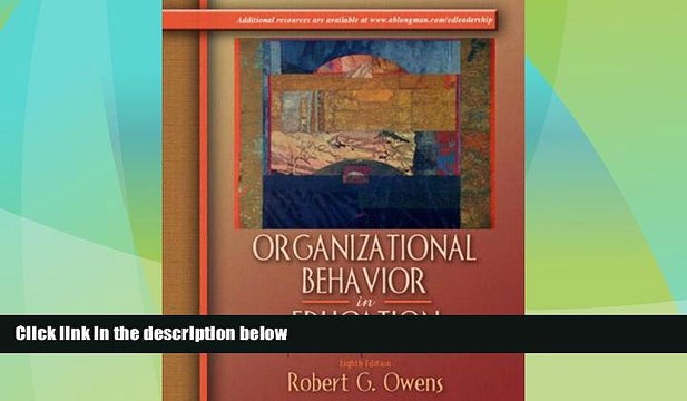 Big Deals Organizational Behavior in Education: Adaptive Leadership and School Reform, Eighth