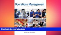 there is  Operations Management (McGraw-Hill Series in Operations and Decision Sciences)