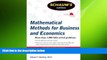 complete  Schaum s Outline of Mathematical Methods for Business and Economics (Schaum s Outlines)