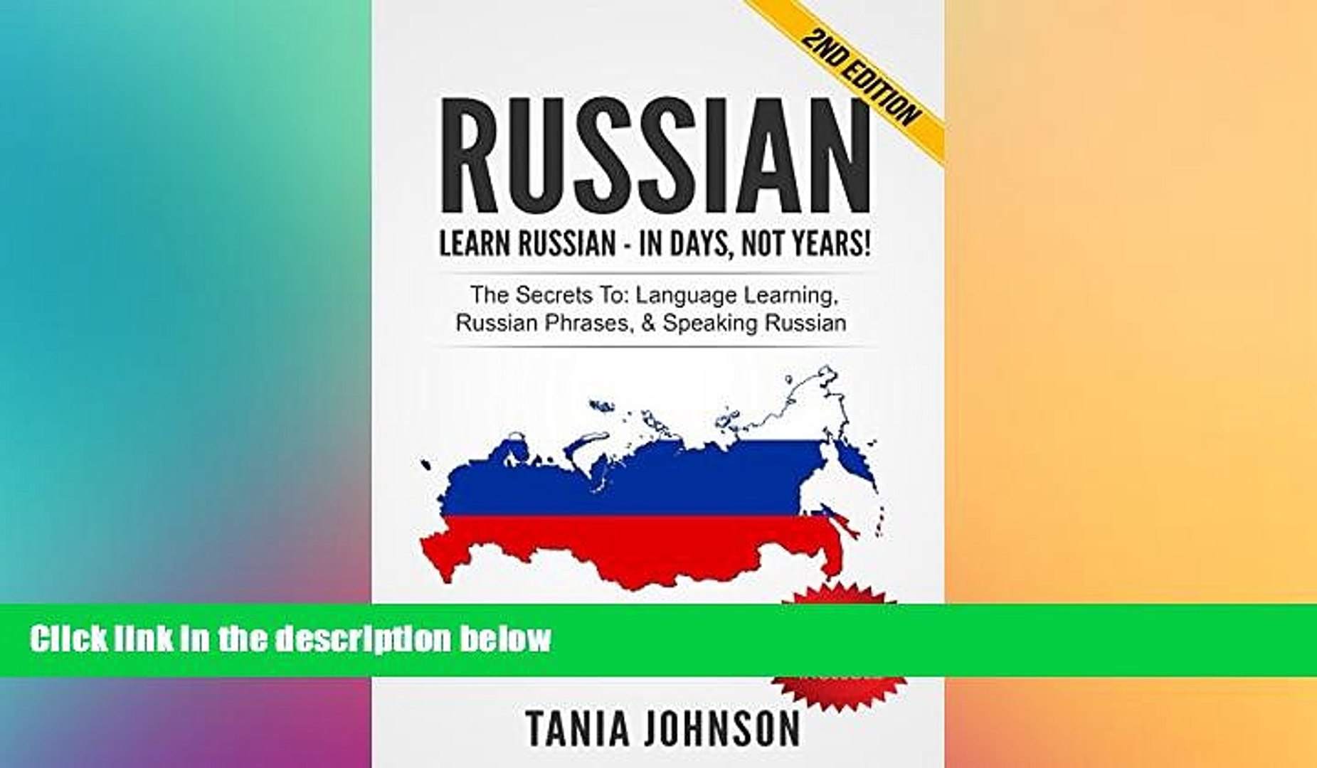 ⁣different   RUSSIAN - Learn Russian - In Days, Not Years!: The Secrets To Learning, Russian