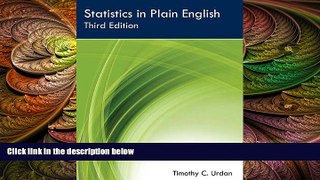 there is  Statistics in Plain English, Third Edition