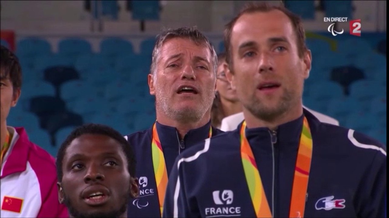 JP Rio 2016 - La Marseillaise pour Y.Ifebe, R.Citerne et R.Noble