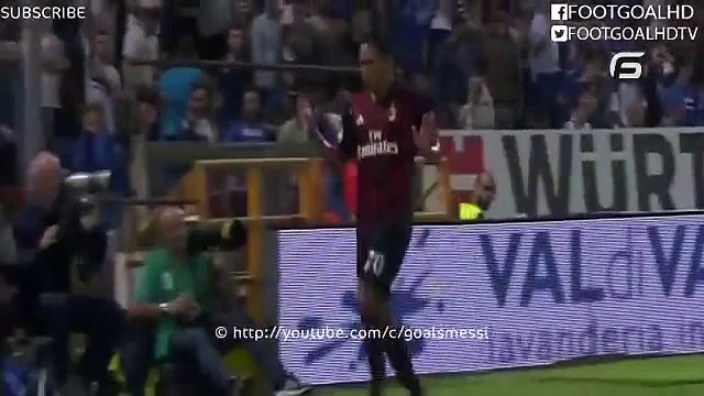 Sampdoria vs AC Milan 0-1 -All Goals & Highlights 2016