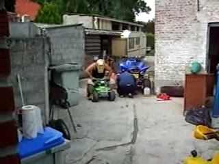 Chute en gros quad