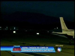 Chegada do corpo do ator Domingos Montagner em São Paulo