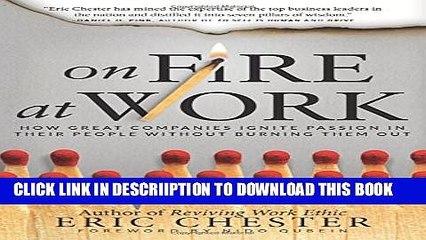 [PDF] On Fire at Work: How Great Companies Ignite Passion in Their People Without Burning Them Out