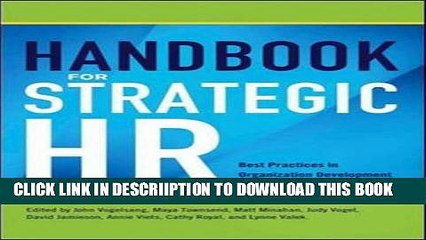 [PDF] Handbook for Strategic HR: Best Practices in Organization Development from the OD Network