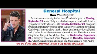 GH SPOILERS Carly Sonny Maxie Nathan Claudette Hayden Finn General Hospital Promo Preview 9-19-16
