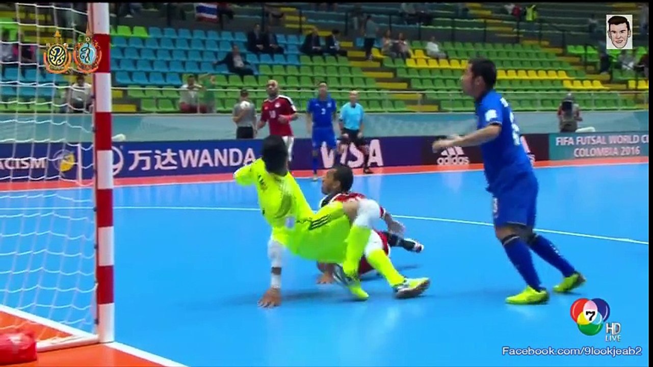 คลิปไฮไลท์ฟุตซอลชิงแชมป์โลก 2016 ทีมชาติไทย 2-1 อียิปต์ Thailand 2-1 Egypt