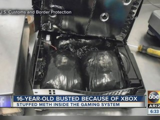 Teen stopped at border with drugs stuffed into Xbox
