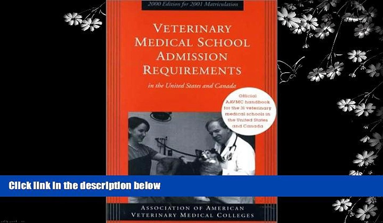 READ book  Veterinary Medical School Admission Requirements in the United States and Canada: 2000