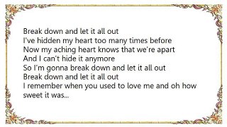 Nina Simone - Break Down and Let It All Out Lyrics