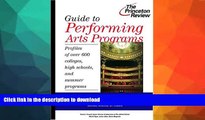 READ  Guide to Performing Arts Programs: Profiles of Over 700 Colleges, High Schools, and Summer