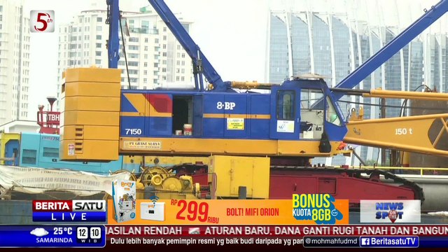 Pembangunan Tanggul Muara Baru Ditargetkan Rampung 2018