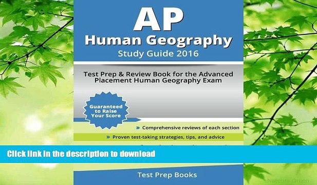 READ BOOK AP Human Geography Study Guide 2016: Test Prep Review Book for the Advanced