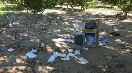 Patlattıkları Çelik Kasayı Şeftali Bahçesine Attılar