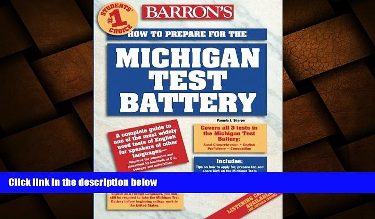Free [PDF] Downlaod  How to Prepare for the Michigan Test Battery  BOOK ONLINE