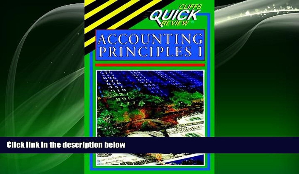 FREE DOWNLOAD  Accounting Principles I (Cliffs Quick Review)  FREE BOOOK ONLINE