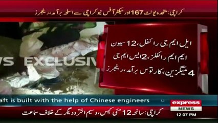 Rangers recover cache of arms and ammo from Golimar and New Karachi,