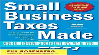 Collection Book Small Business Taxes Made Easy, Second Edition