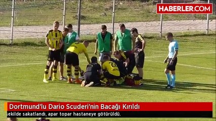 Dortmund'lu Dario Scuderi'nin Bacağı Kırıldı