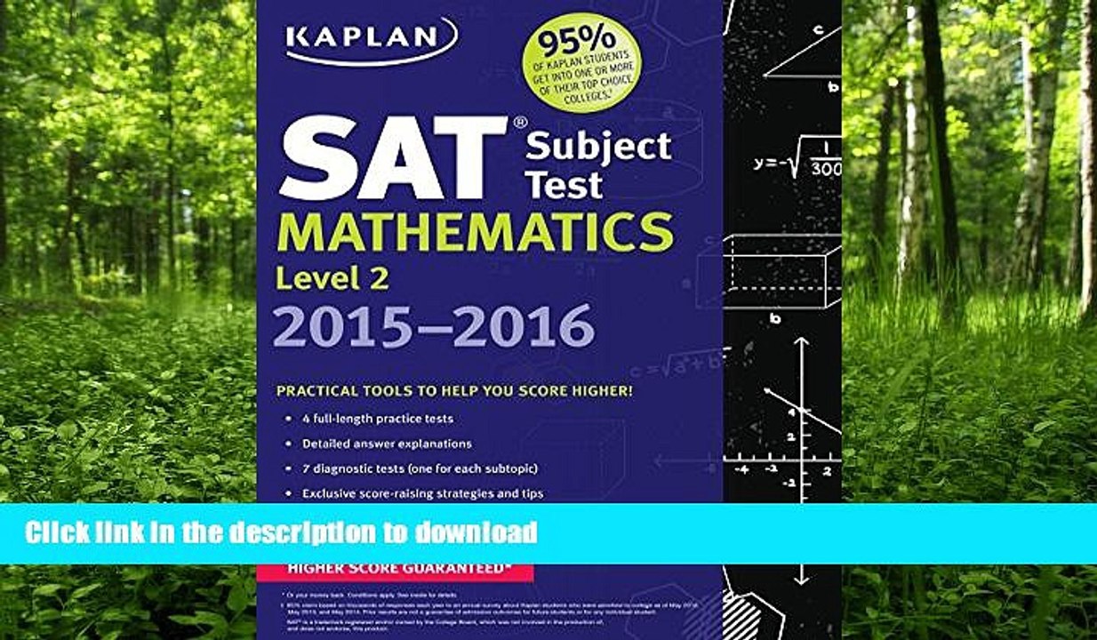 GET PDF  Kaplan SAT Subject Test Mathematics Level 2 2015-2016 (Kaplan Test Prep)  GET PDF