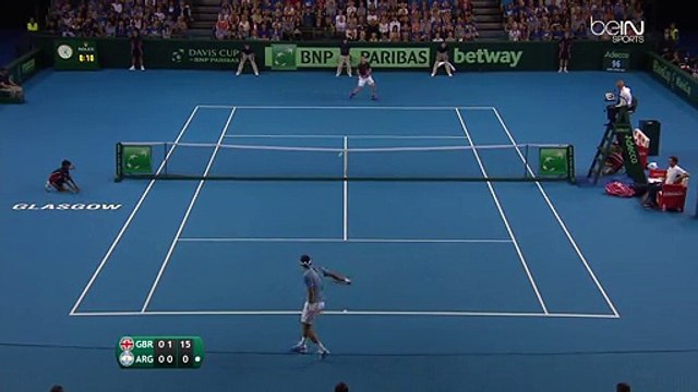 L'énorme point d'Andy Murray contre Juan Martin Del Potro en Coupe Davis