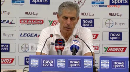 3η ΑΕΛ-Ηρακλής 2-2 2016-17 Συνένευξη τύπου (Novasports)