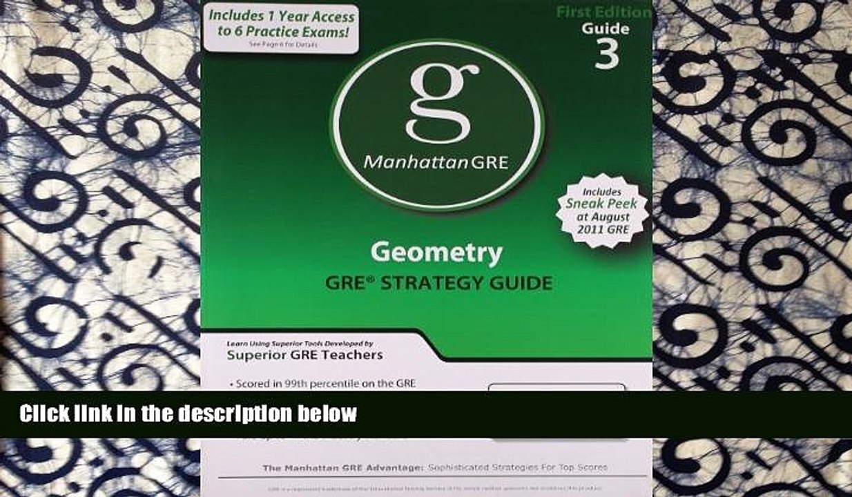 READ book  Geometry GRE Preparation Guide, 1st Edition (Manhattan GRE Preparation Guide: