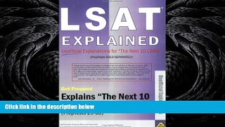 READ book  LSAT Explained: Unofficial Explanations for 