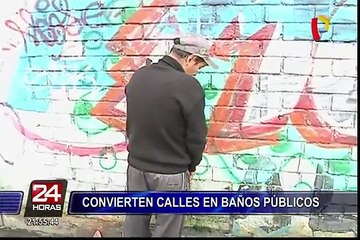 Informe 24: malos ciudadanos convierten calles en baños públicos