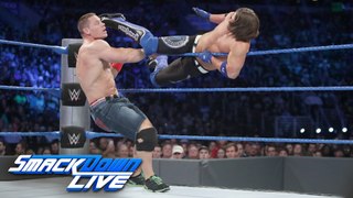 John Cena and Dean Ambrose vs AJ Styles and The Miz WWE SmackDown Live 13 september 2016 | Full Match