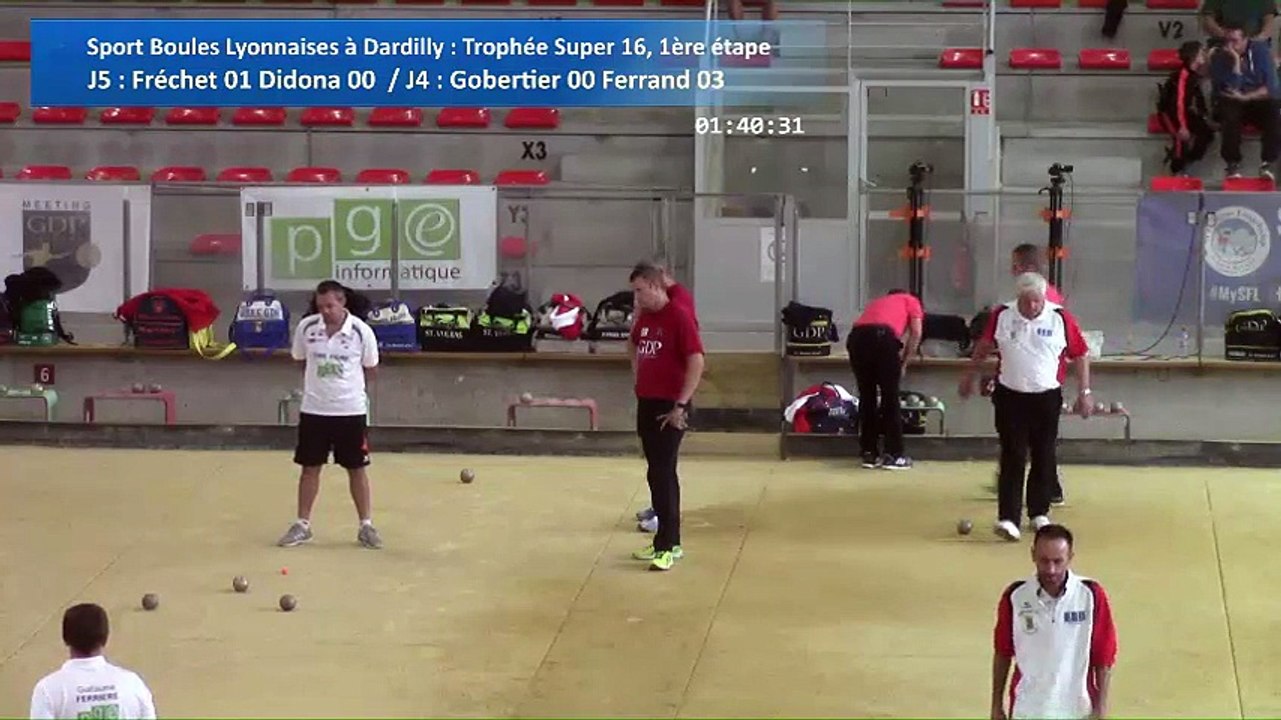 Seconde partie de poules, Sport Boules, première étape du Trophée Super 16, Dardilly 2016