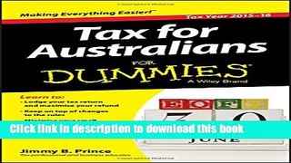 [PDF] Tax for Australians For Dummies (For Dummies (Business   Personal Finance)) Full Online