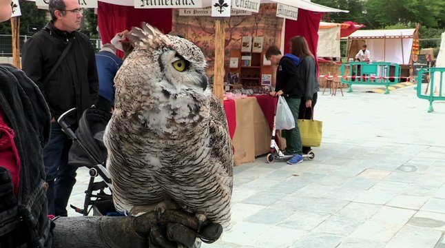 Vincennes au moyen-âge marché et artisanat médiévaux sur le parvis de l’Hôtel de Ville.