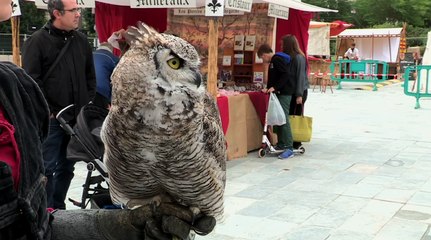 Vincennes au moyen-âge marché et artisanat médiévaux sur le parvis de l’Hôtel de Ville.
